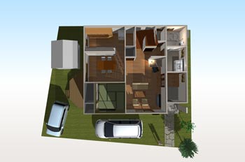 土地に対して普通に建てる