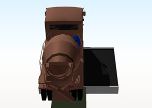 大型トラックが入れない。