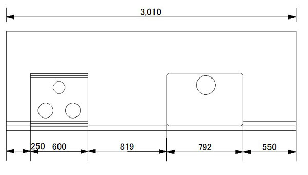 3010ミリ幅のキッチン